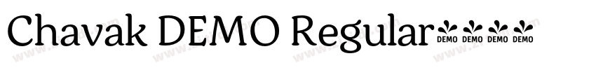 Chavak DEMO Regular字体转换